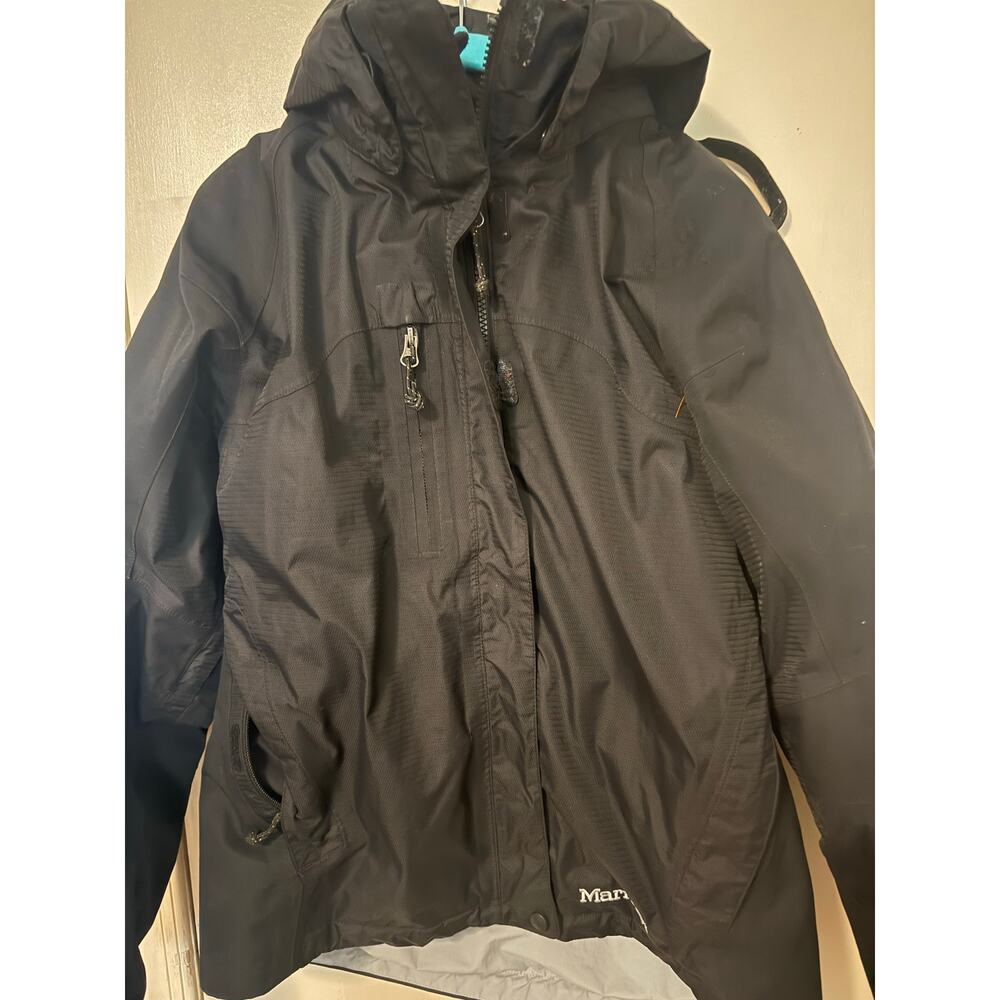 Marmot Women’s M 3-in-1 Interchange Jacket Black Waterproof Ski Coat w/ Fleece